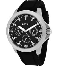 Correa de reloj Fossil BQ1291 Silicona Negro 22mm