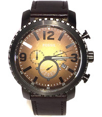 Correa de reloj Fossil BQ2080 Cuero Negro 24mm