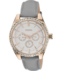 Correa de reloj Fossil BQ3113 Cuero Gris 18mm