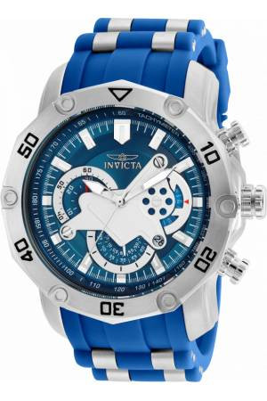 Correa de reloj Invicta 22796.01 Caucho Azul 26mm