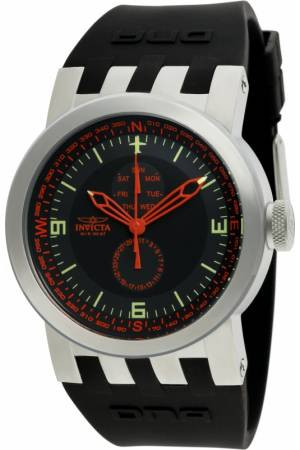 Correa de reloj Invicta 10393 DNA Caucho Negro 32mm