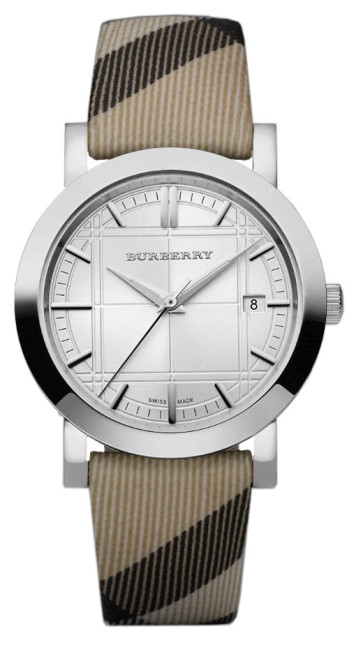 Correa de reloj Burberry BU1390 Cuero/Plástico Bicolor