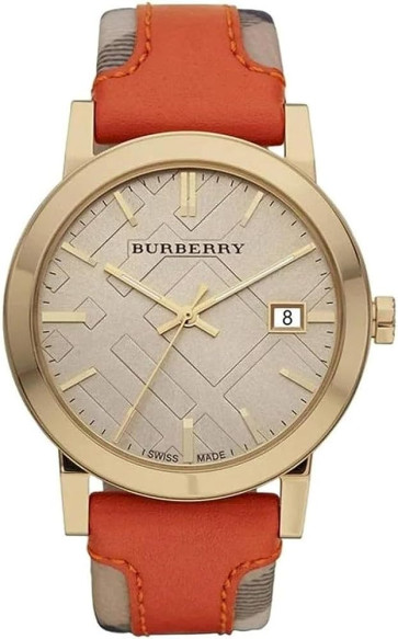 Correa de reloj Burberry BU9016 Cuero/Plástico Multicolor 20mm