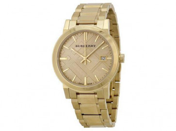 Correa de reloj Burberry BU9033 Acero Chapado en oro