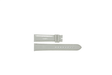 Correa de reloj Burberry BU9128 Cuero Blanco 18mm