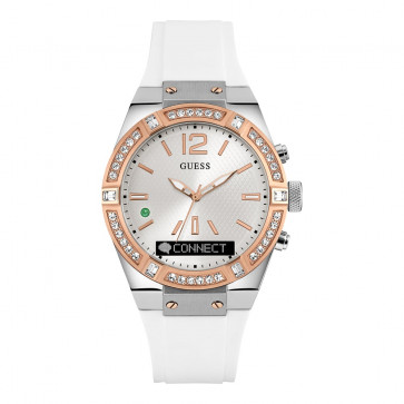 Correa de reloj Guess C0002M2 Silicona Blanco