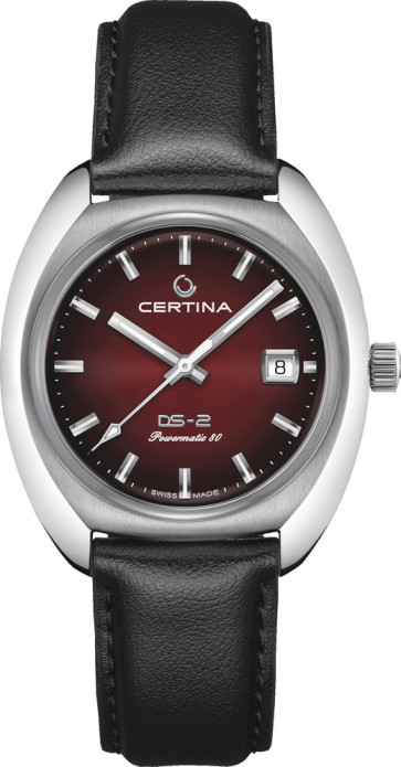 Correa de reloj Certina C604023363.C0244071742100A Cuero Negro 20mm