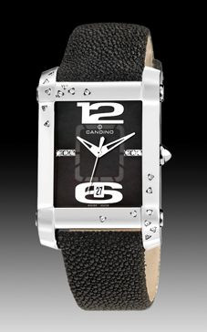 Correa de reloj Candino C4299-4 Cuero Negro 20mm