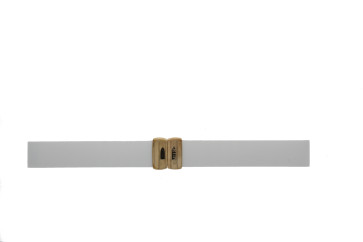 Correa de reloj Certina C603016143 / C0142173701100A / DS FIRST LADY Caucho Blanco 17mm
