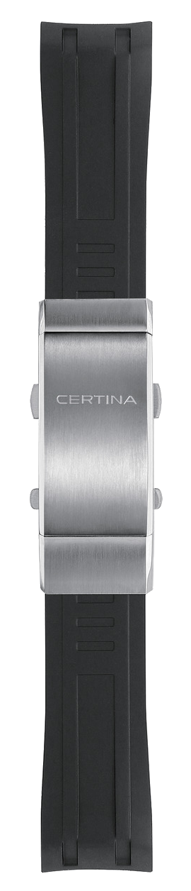 Correa de reloj Certina C603020937 Caucho Negro 21mm