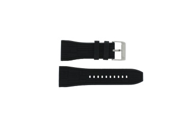 Correa de reloj Fossil CH2576 / CH2577 Caucho Negro 30mm