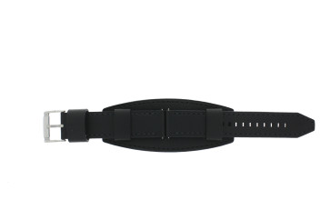 Correa de reloj Fossil CH2856 / RETRO Traveler Cuero Negro 22mm