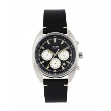 Correa de reloj Fossil CH3043 Cuero Negro 22mm