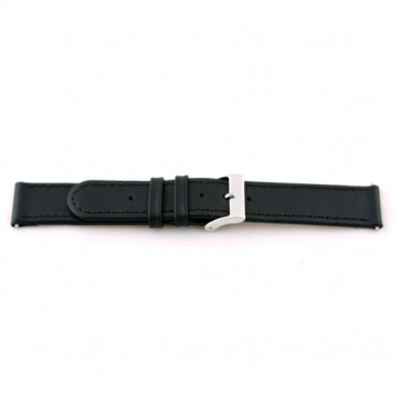 Correa de reloj Universal E100 Cuero Negro 16mm