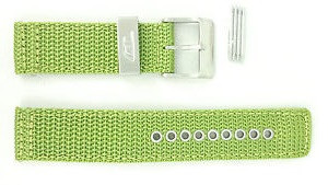 Diesel correa de reloj DZ2051 Textil Verde 21mm + costura verde