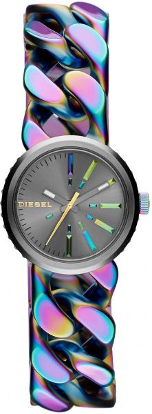Correa de reloj (Combinación de correa + caja) Diesel DZ5468 Acero inoxidable Multicolor 18mm