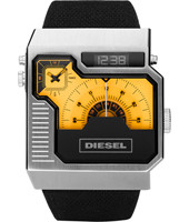 Correa de reloj Diesel DZ7223 Cuero/Plástico Negro 34mm