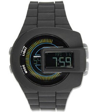 Correa de reloj (Combinación de correa + caja) Diesel DZ7274 Silicona Negro 28mm