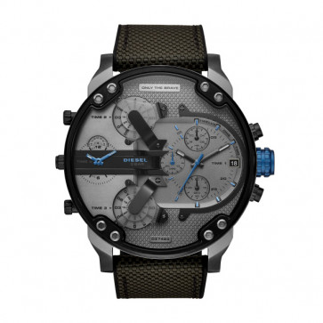 Correa de reloj Diesel DZ7420 Cuero/Textil Negro 28mm