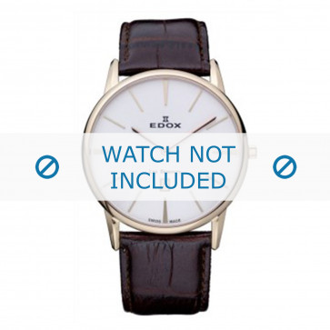 Correa de reloj Edox 26023-37R-BR Cuero Marrón 22mm