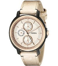 Correa de reloj Fossil ES3772 Cuero Beige 18-20mm variabel