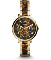 Correa de reloj Fossil ES3925 Acero inoxidable Chapado en oro 14mm