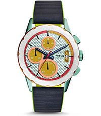 Correa de reloj Fossil ES3968 Silicona Negro 20mm