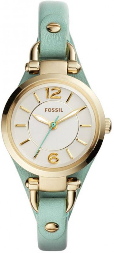 Correa de reloj Fossil ES4003 Cuero Verde 7mm