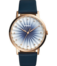 Correa de reloj Fossil ES4198 Cuero Azul 20mm