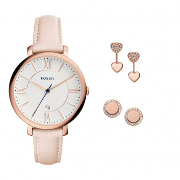 Correa de reloj Fossil ES4202SET Cuero Rosa 14mm
