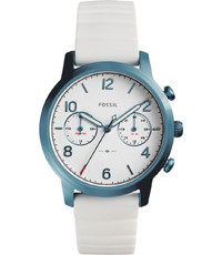 Correa de reloj Fossil ES4235 Silicona Blanco 18mm