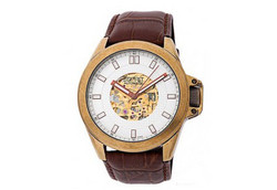 Correa de reloj Esprit ES101321 Piel de cocodrilo Marrón 22mm