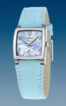Correa de reloj Festina F16181-F Cuero Azul claro