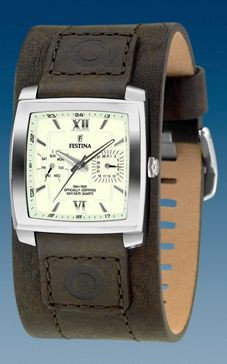 Correa de reloj Festina F16182-2 Cuero Verde 22mm