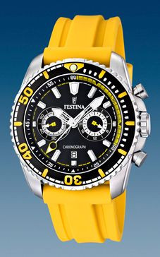 Correa de reloj Festina F16574 1 Caucho Amarillo
