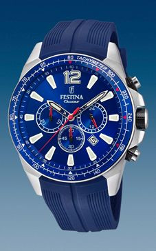 Correa de reloj Festina F20376 1 Silicona Azul 25mm