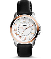 Correa de reloj Fossil FS4965 Cuero Negro 20mm