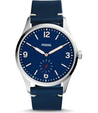 Correa de reloj Fossil FS5246 Cuero Negro 22mm