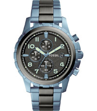 Correa de reloj Fossil FS5318 Acero inoxidable Azul 22mm