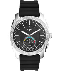 Correa de reloj Fossil FTW1164 Silicona Negro 24mm