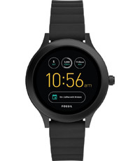 Correa de reloj Fossil FTW6009 Silicona Negro 18mm