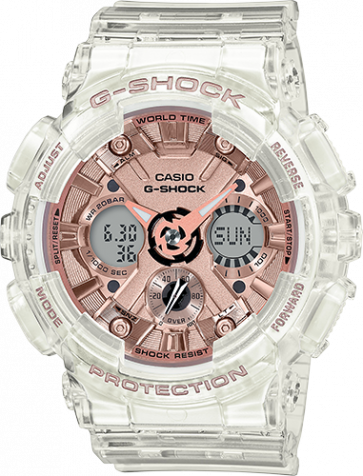 Correa de reloj Casio GMAS120SR-7A Plástico Transparente 16mm