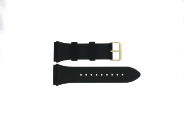 Correa de reloj Guess W0048G2 / GW0048G2 Caucho Negro 27mm