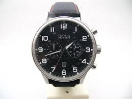 Correa de reloj Hugo Boss HB.199.114.2570 Cuero/Plástico Negro 22mm