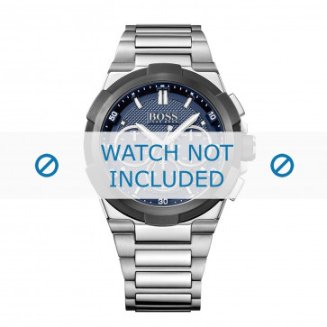 Hugo Boss correa de reloj HB-280-1-34-2885 / HB1513360 Metal Plateado