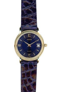 Correa de reloj Jaguar J601-5 Cuero Azul 14mm