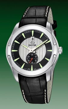 Correa de reloj Jaguar J615 / J617-3 Cuero Negro 22mm