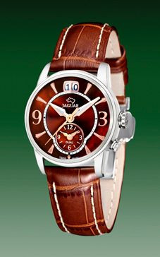 Correa de reloj Jaguar J624-6 Cuero Marrón 17mm