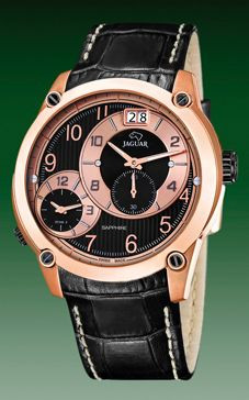 Correa de reloj Jaguar J631/3 / J635/1 Cuero Negro 24mm
