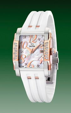 Correa de reloj Jaguar J648-1 Caucho Blanco 18mm